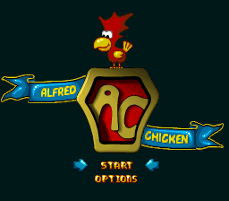 Super Alfred Chicken (USA) Title Screen